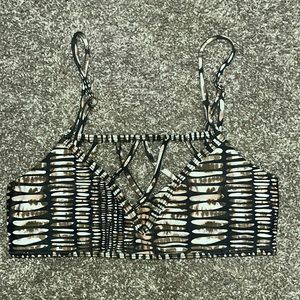 Printed women’s bikini top